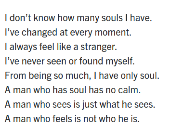 I don’t know how many souls I have.