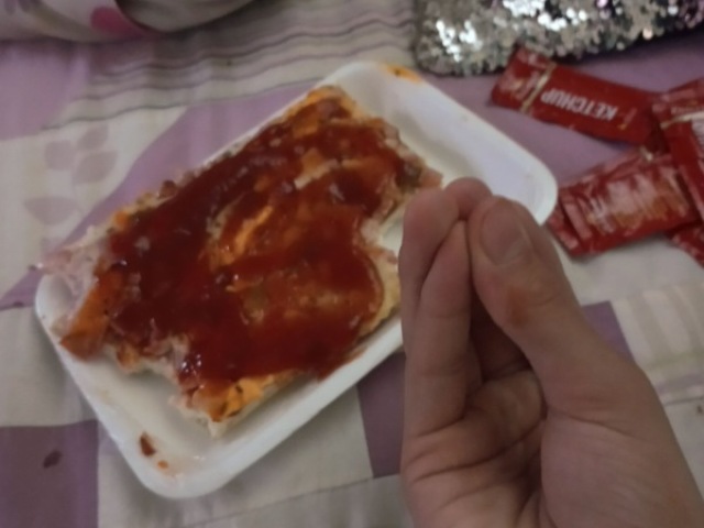 Pizza com ketchup