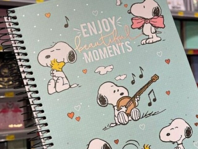 Caderno fofo do Snoopy