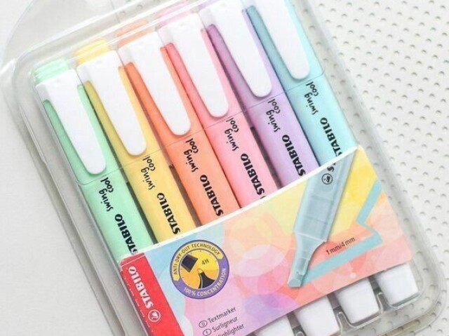 Marca texto pastel