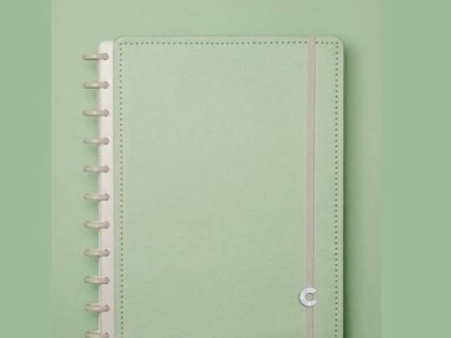 Caderno inteligente verde