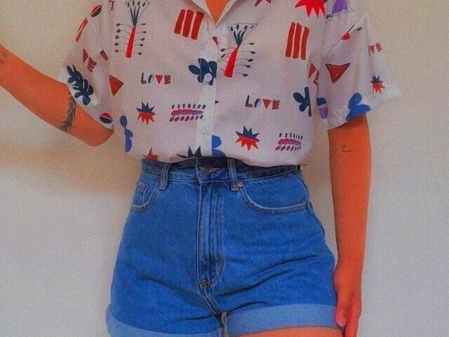 Short e blusa