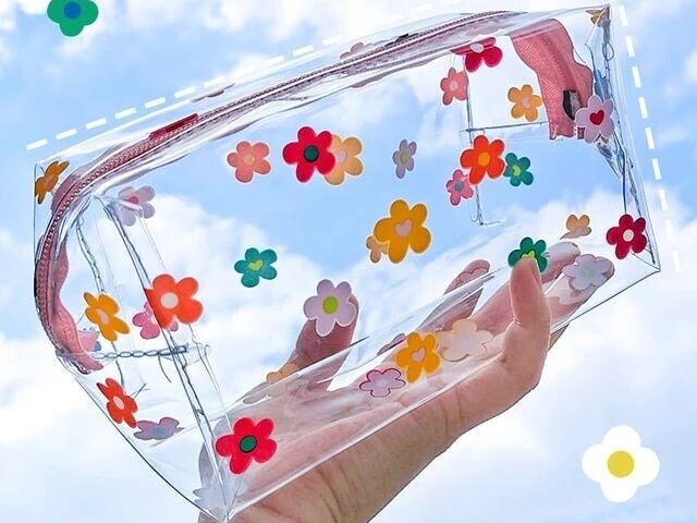 Transparente com florzinhas