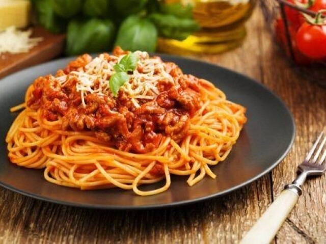 Macarrão com carne moída 😋😋😋😋😋😍😍😍