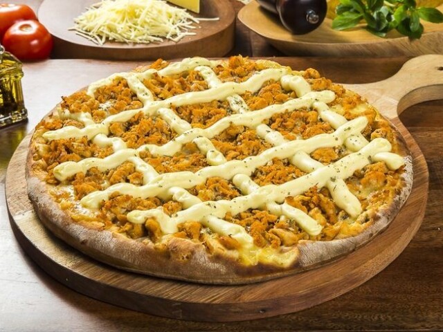 Pizza de frango com catupiry