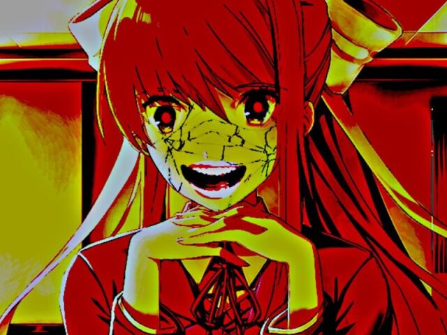 O jumpscare da Monika, com certeza.