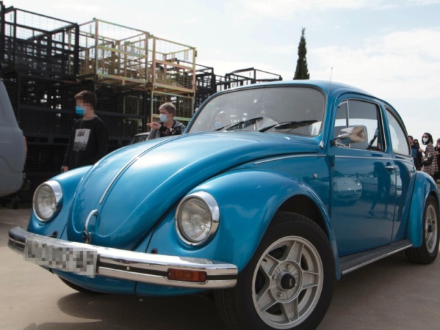 fusca azul