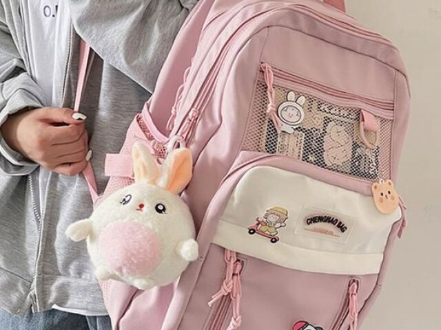 Mochila toda rosa 💗