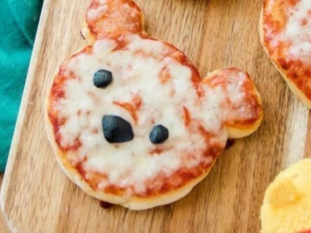 Mini pizza de ursinho😋