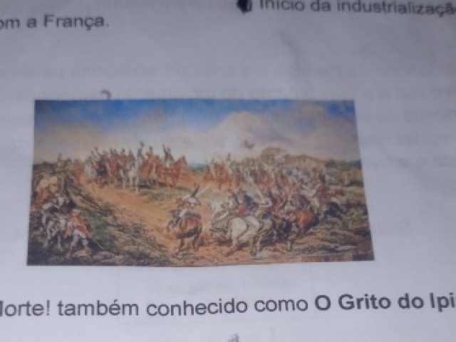 uma visão idealizada destacando a liderança de D. Pedro.