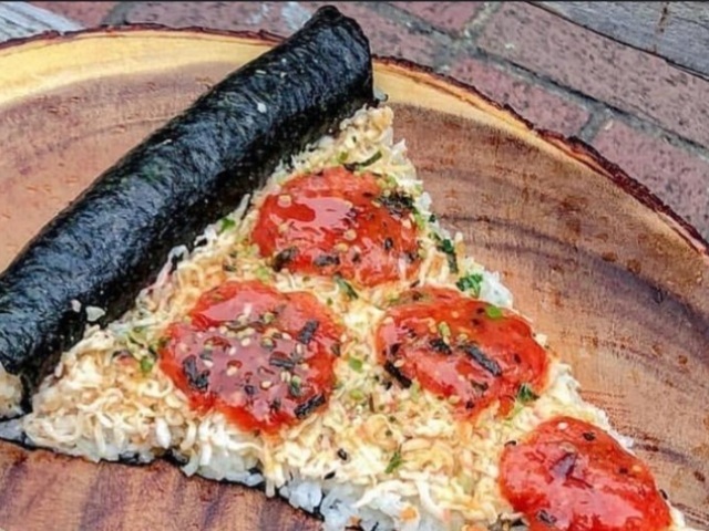 Pizza de sushi de pizza