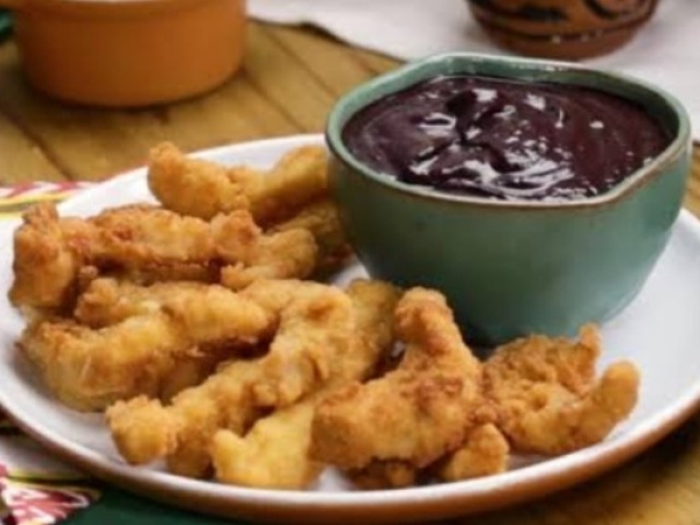 Peixe com açaí