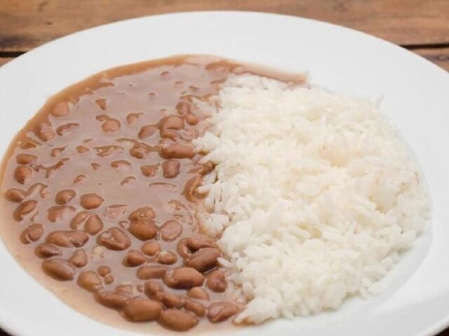 Arroz com feijão