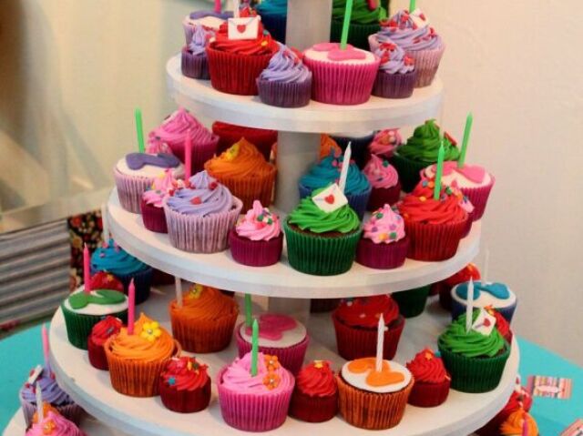 Torre de cupcakes