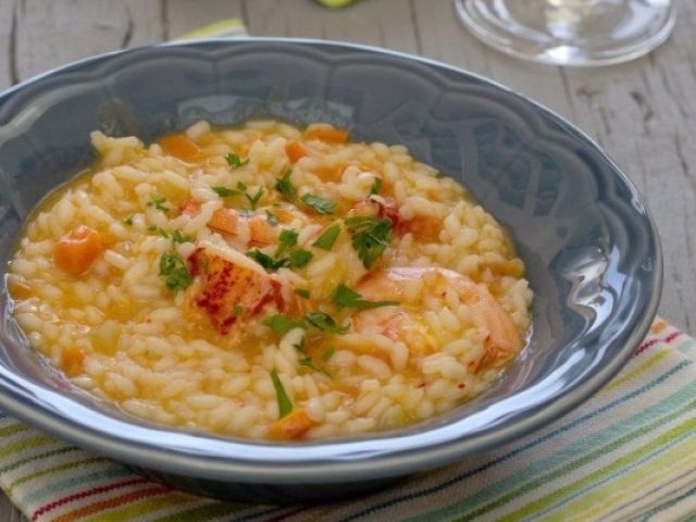 Risoto de camarão