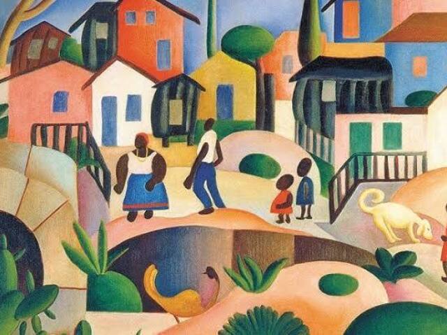 “Morro da Favela”(1924), de Tarsila do Amaral.