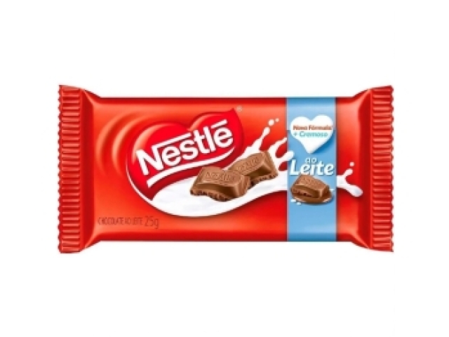 Barra de chocolate ao leite Nestlé