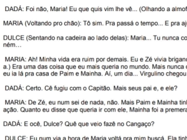 Conversa das cangaça