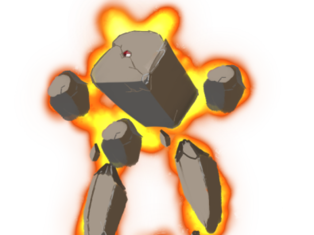 Um golem de pedra