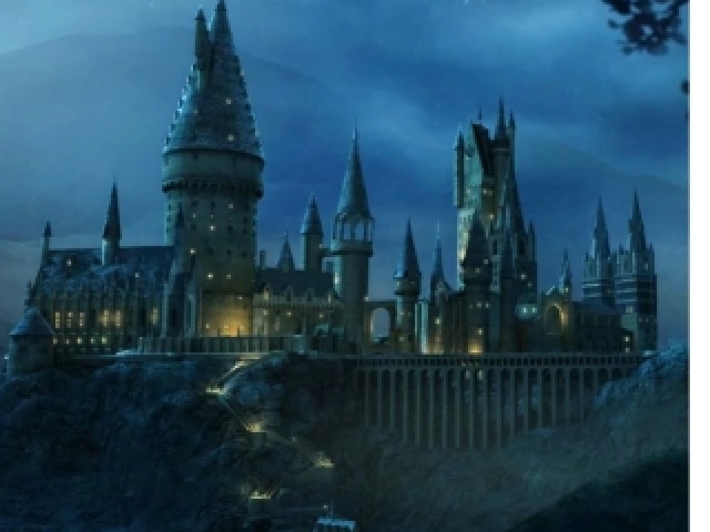 O castelo de Hogwarts