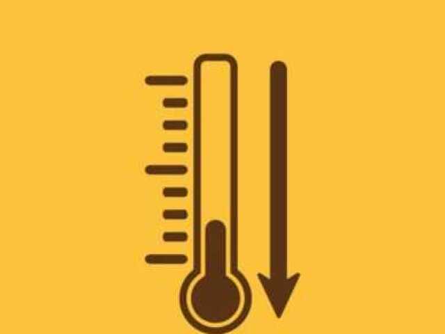 Diminuição da temperatura