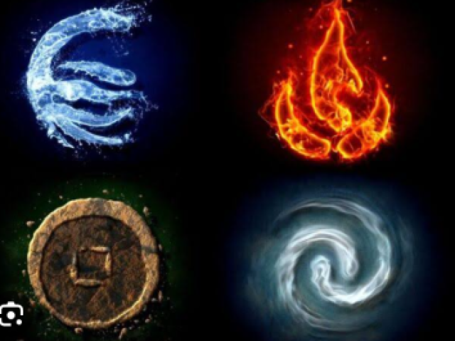 Poderes elementais
(Fogo Agua Ar Terra)