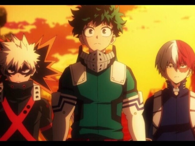 Bakugo, Deku e Todoroki