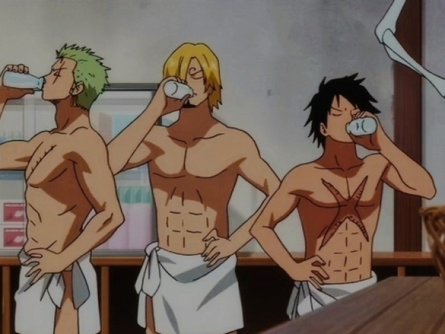 Sanji, Zoro e Luffy