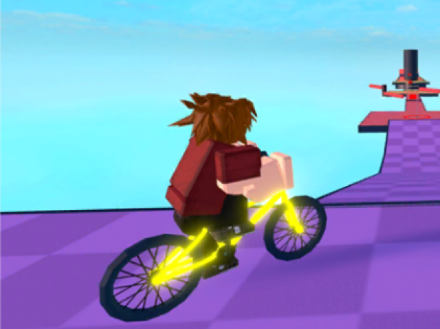 Obby but you're on a bike