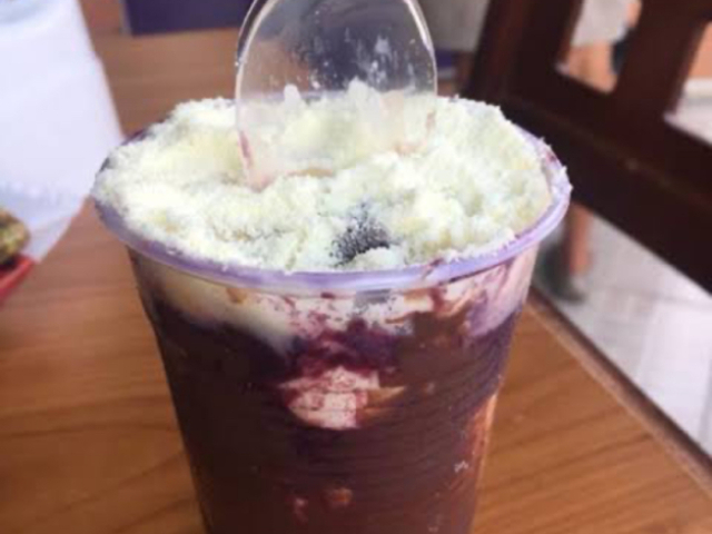 Açaí só com leite ninho