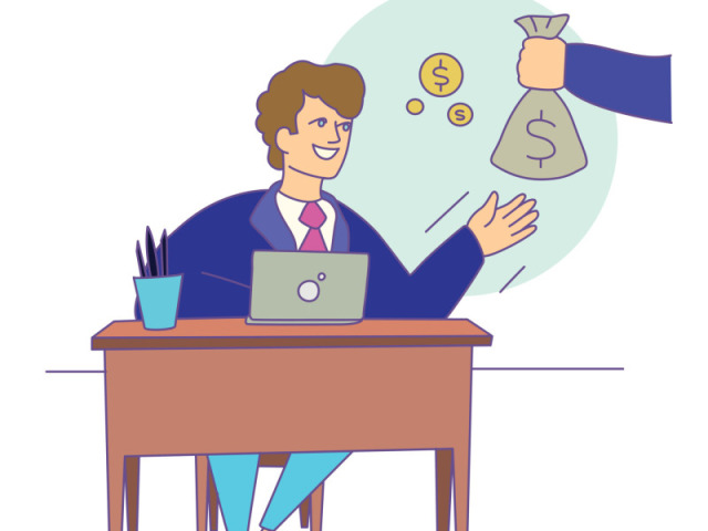 Uma promoção no trabalho.